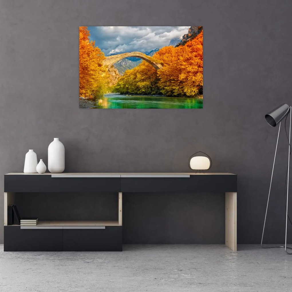 Tablou - Podul Konitsa (90x60 cm)