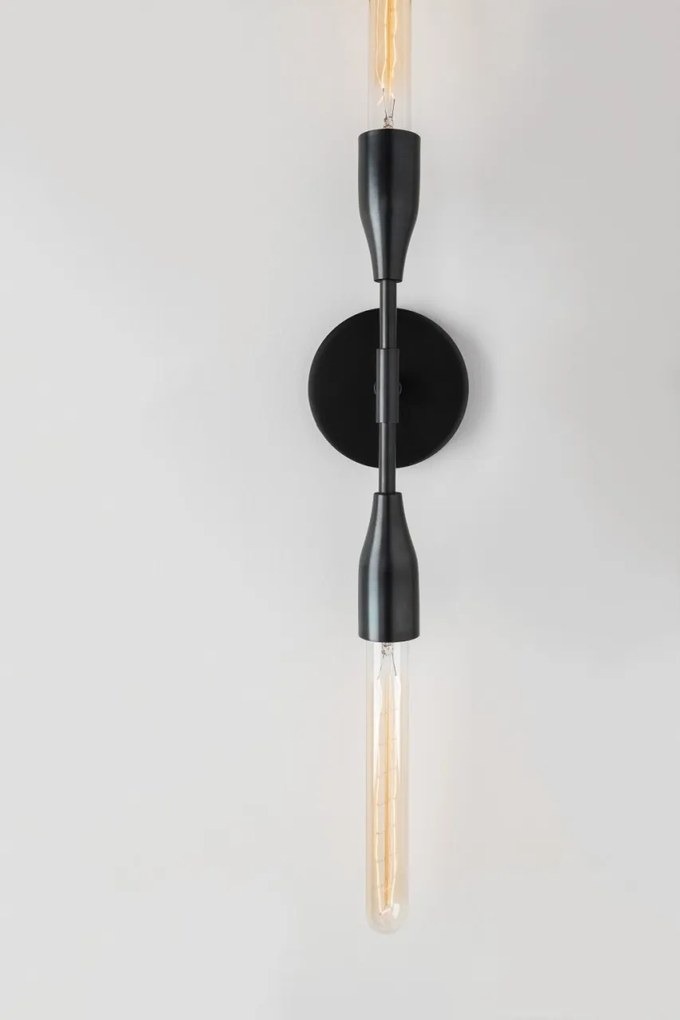 Aplica de perete design minimalist, cu doua surse de lumina TARA, bronz antichizat