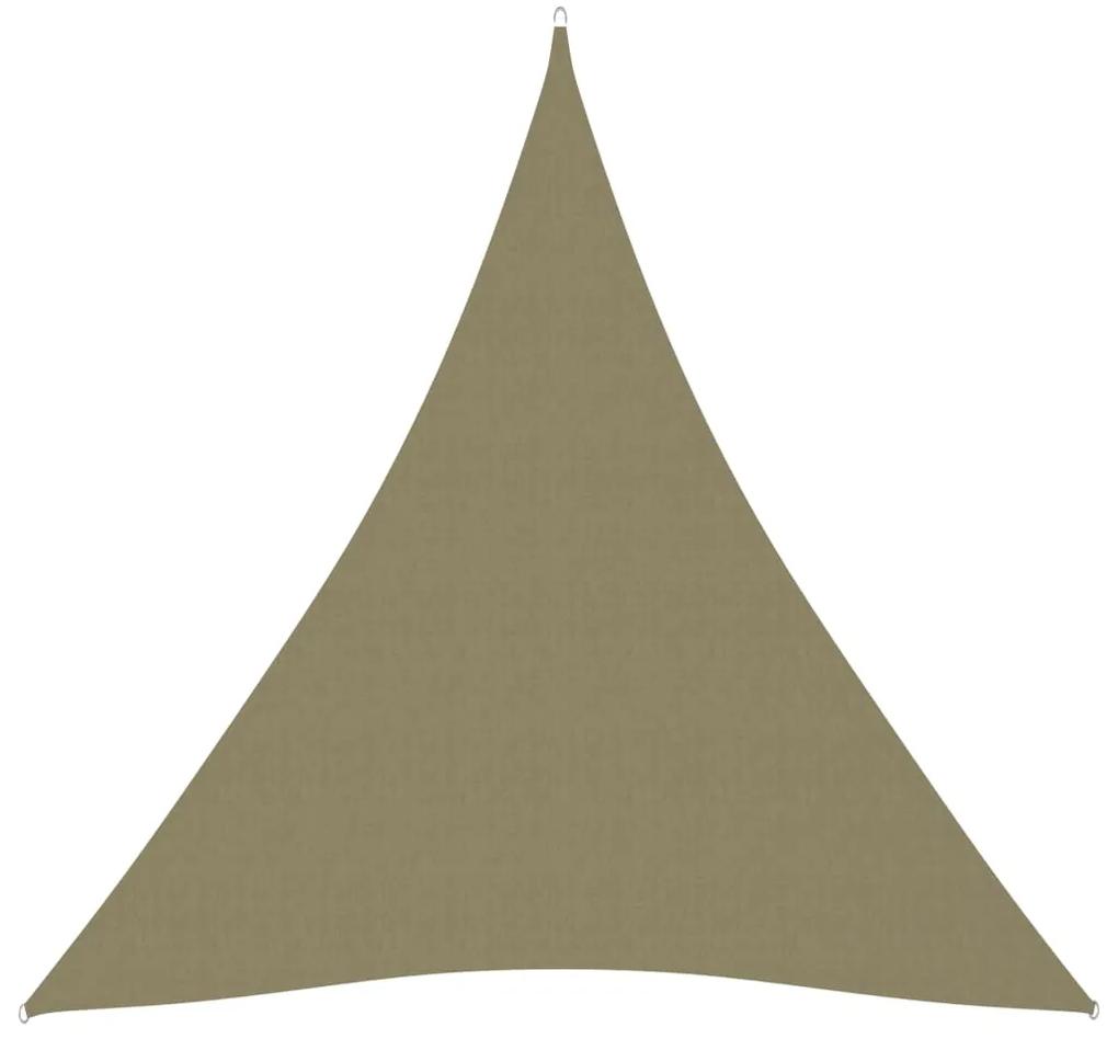Parasolar, bej, 4x5x5 m, tesatura oxford, triunghiular
