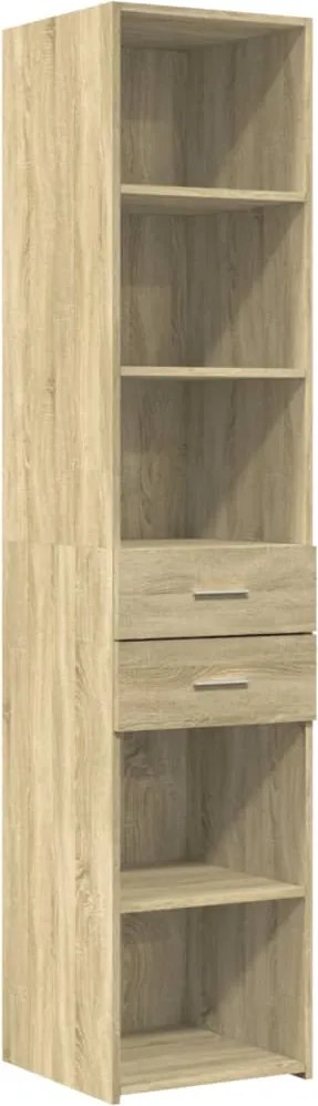 vidaXL Dulap înalt, stejar sonoma, 40x42,5x185 cm, lemn prelucrat