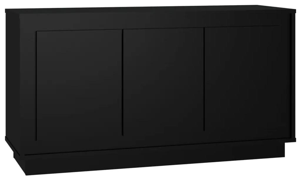 831886 vidaXL Servantă, negru, 102x35x55 cm, lemn prelucrat