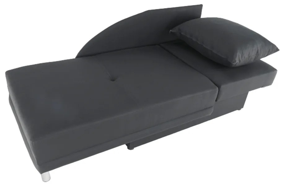 Canapea extensibilă, material textil gri-negru, dreapta, LAUREL