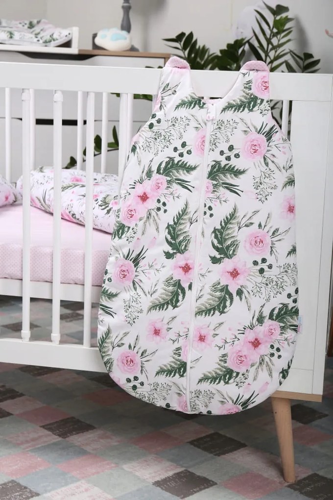ShopJK SAC DE DORMIT PENTRU COPII - BUMBAC - TRANDAFIRI