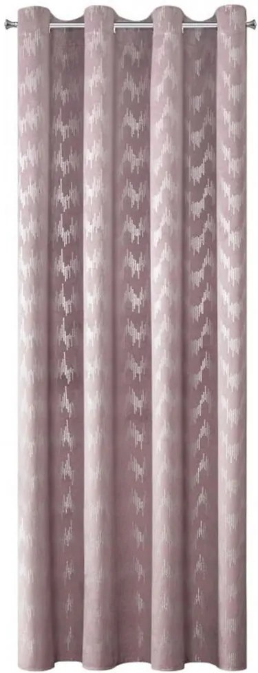 Draperie de catifea roz cu grad ridicat de blackout 140 x 250 cm