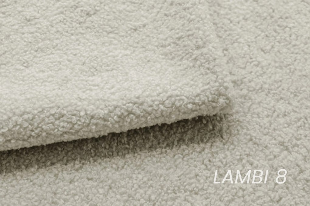 Canapea extensibilă Lapios cu funcție de dormit – tapițerie boucle crem Lambi 8