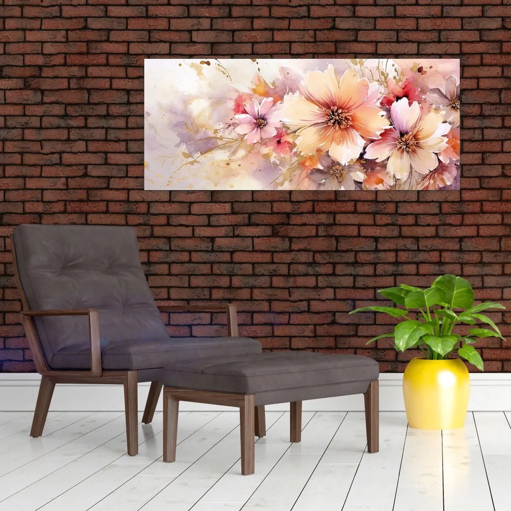 Tablou - Flori (120x50 cm)
