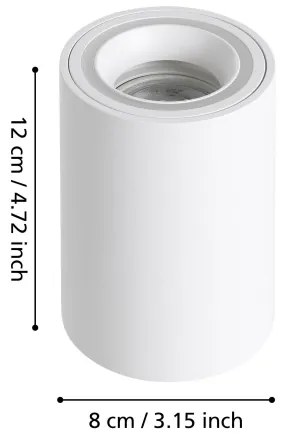 Spot LED RGBW dimabil Eglo 901169 CAROSSO-Z LED/4,9W/230V alb