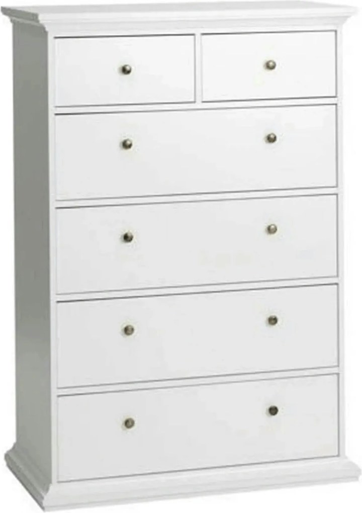 Comoda PARIS, 70306/76718, alb, PAL infoliat, 96x49x140 cm