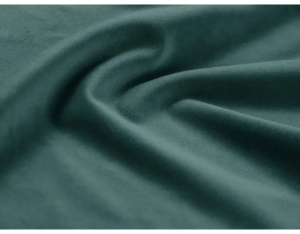 Taburet petrol cu tapițerie din catifea Kyoto – Cosmopolitan Design