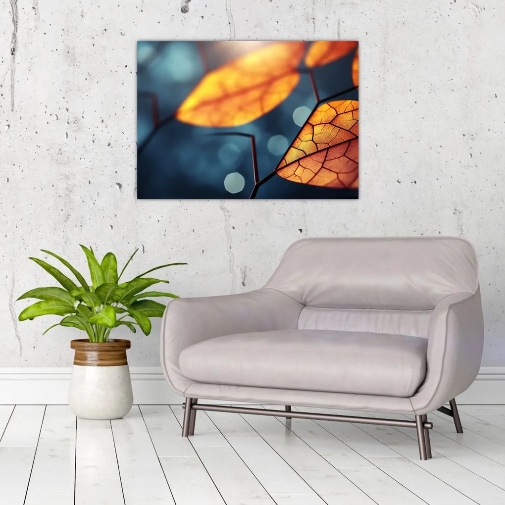 Tablou - Textura frunzelor (70x50 cm)