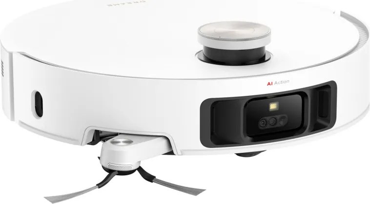 Aspirator robot Dreame X50 Ultra RLX85CE‑6‑WH, 20000 Pa, Recunoastere AI a obstacolelor, Navigare 360°, Control vocal, Sterilizare UV, Alb