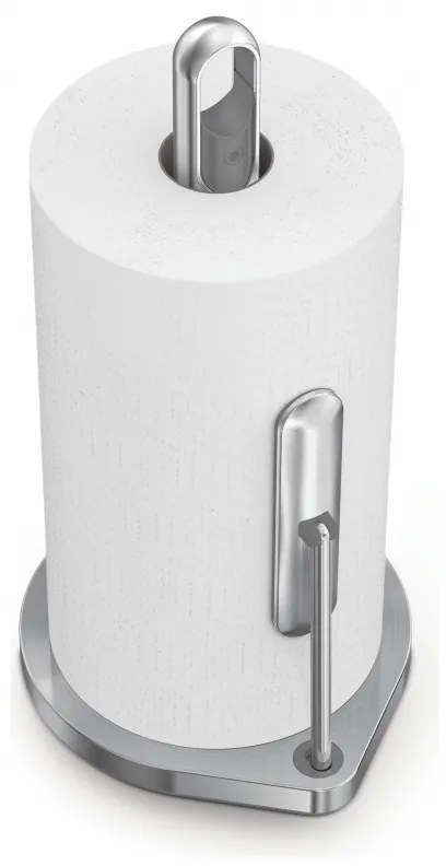 Suport pentru hârtie de bucătărie cu pulverizator de suprafață integrat SimpleHuman KT1196, 177 ml, 20.3x17.8x38.1 cm, Matte Inox