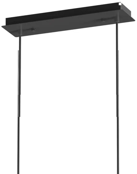 ONLI - Lustră cu cablu PALOMA 10xG9/3W/230V negru/fumuriu