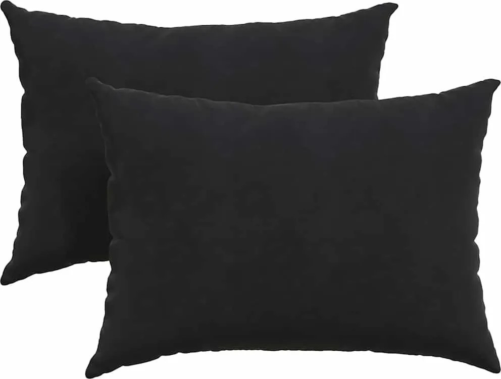 vidaXL Perne pentru canapea 2 pcs Negru 70 x 50 cm