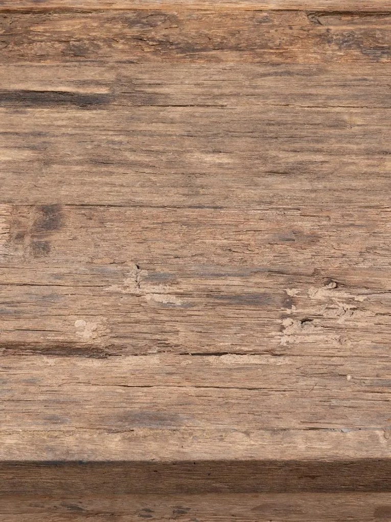 Comoda natur, din lemn reciclat, cu 3 sertare, aspect rustic, Endor