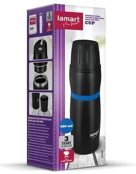 Termos Lamart LT4053 Cup 480 ml, albastru