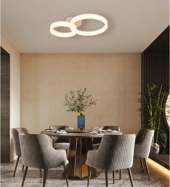 Globo 48046D2 - Plafonieră LED ZARA - 24W, 230V, 3000K, 33x50 cm