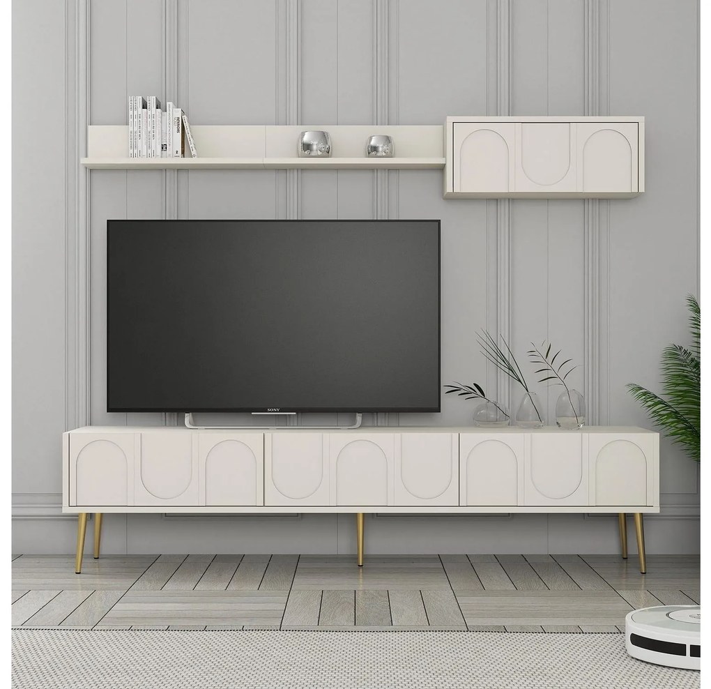 Mobilier living Bipemu 4 (crem + auriu) . 1095709