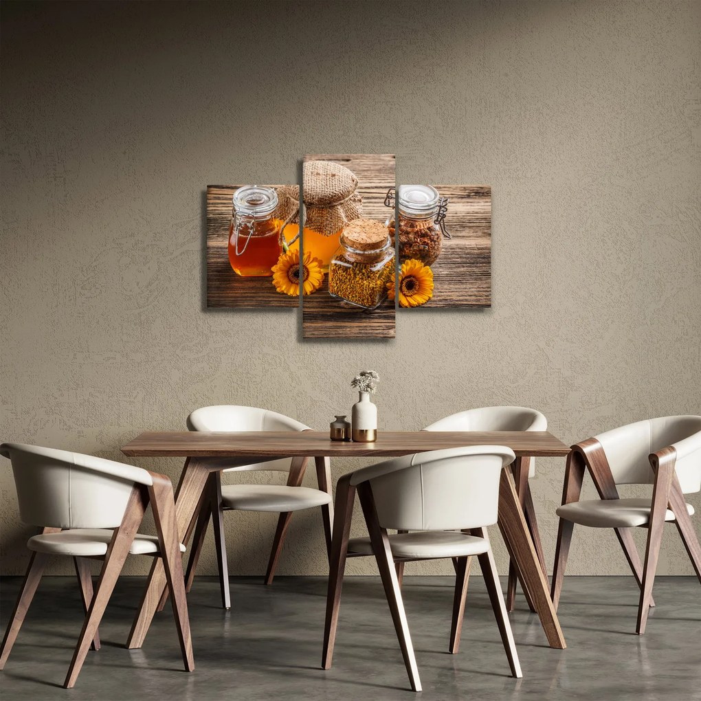 Tablou - Natura morta cu borcane de miere (90x60 cm)