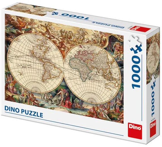 PUZZLE - HARTA ISTORICA (1000 PIESE) - DINO TOYS (532496)
