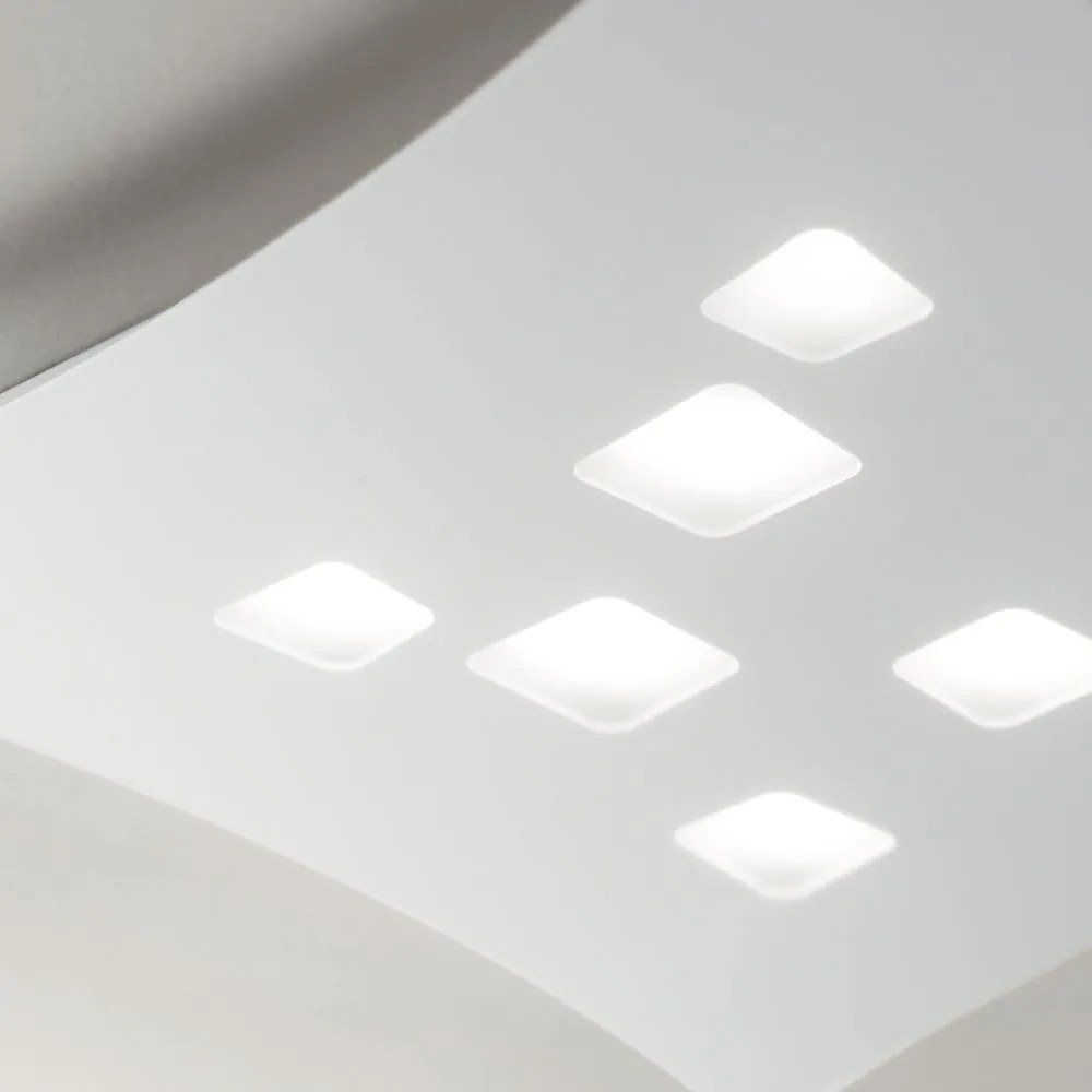Plafoniera moderna ISOTTA 62x69cm, alb sau gri