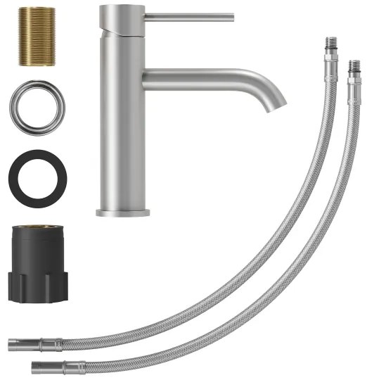 Baterie de lavoar BATH DELUXE 28-018-01-71-02 SOVANG 18,3 cm oțel inoxidabil periat