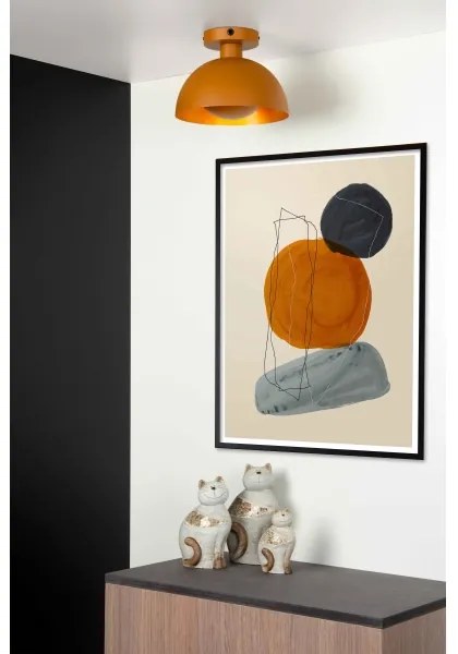 Plafonieră Lucide 45196/01/44 SIEMON 1xE27/40W/230V portocaliu