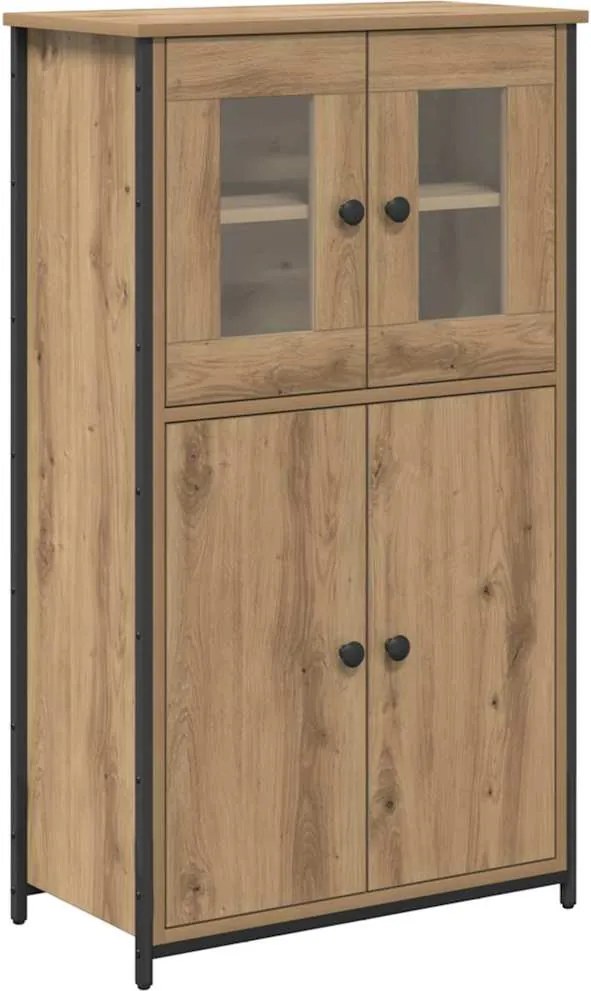 vidaXL Bufet Stejar Artizanal 62 x 32 x 106,5 cm Lemn compozit