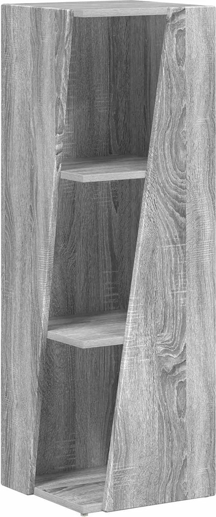 vidaXL Raft lateral Gri Sonoma 33 x 32 x 100,5 cm Lemn compozit