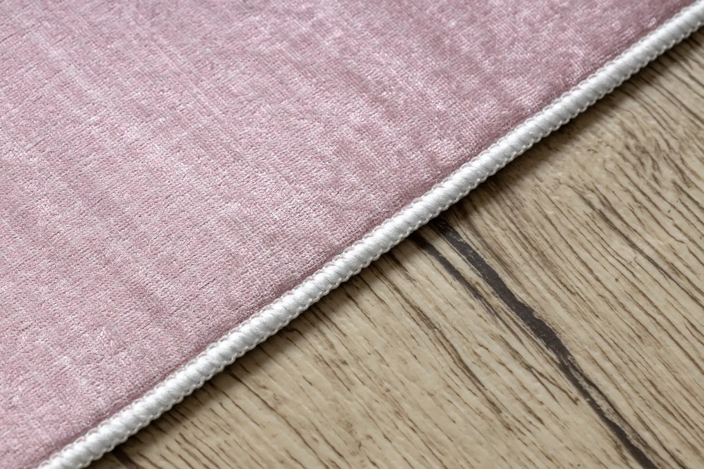 BAMBINO 41870 covor lavabil Balerina, curcubeu pentru copii anti-alunecare - roz