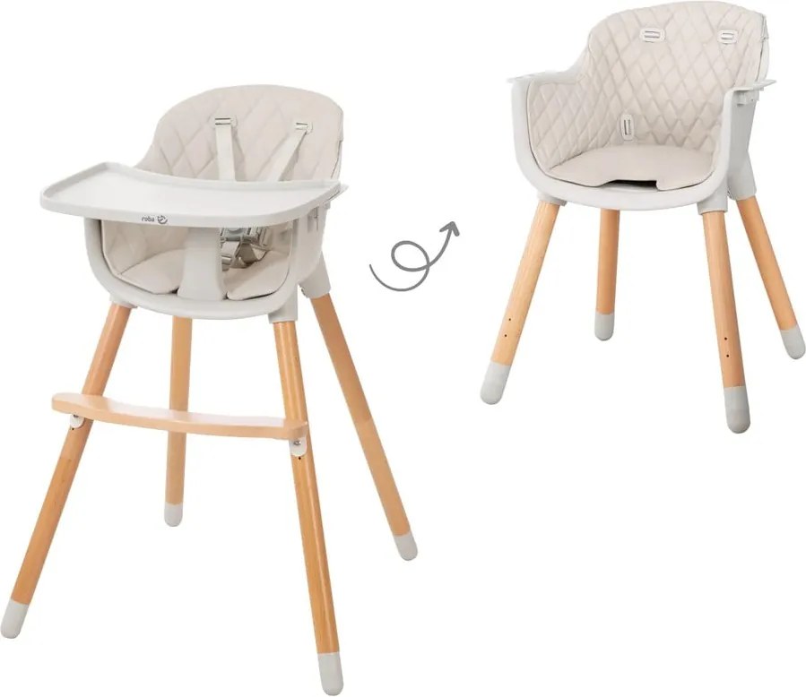 Scaun de masă pentru copii Style Up Wood – Roba