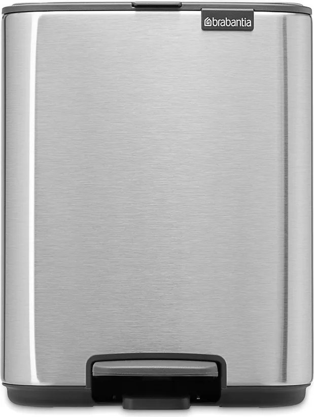 Coș de gunoi argintiu mat cu pedală din oțel 7 l Bo – Brabantia