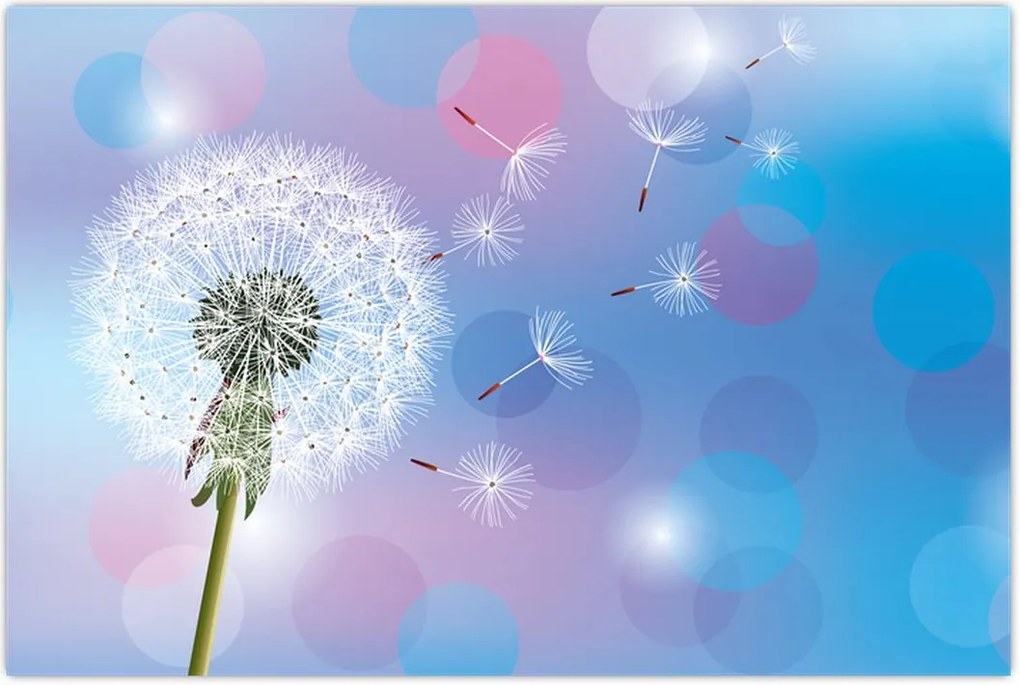 Tablou - Păpădie în vânt (90x60 cm)