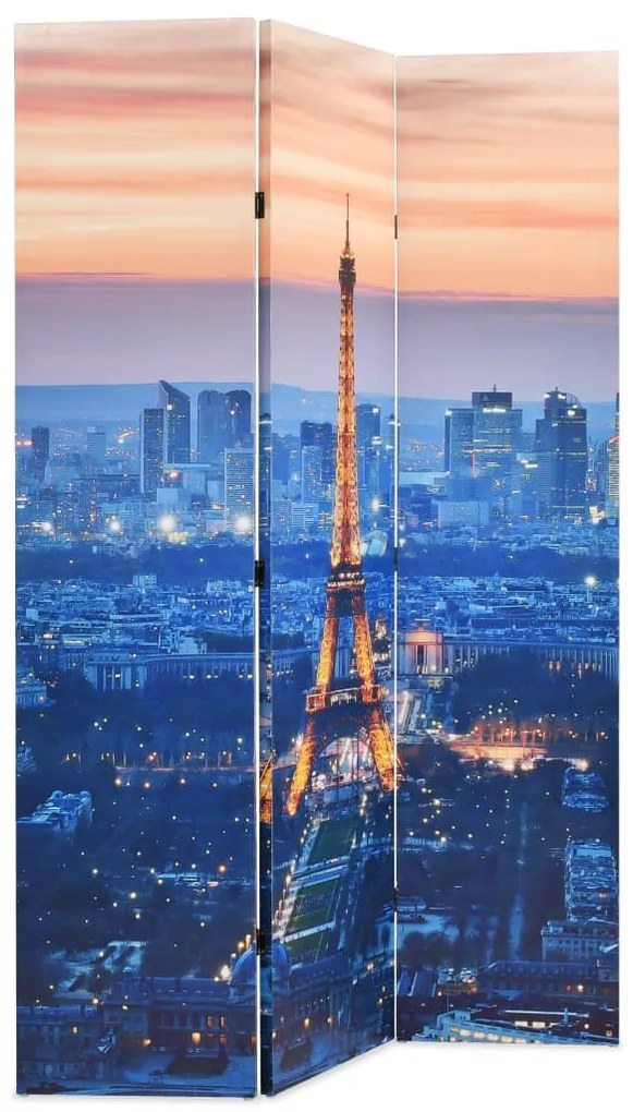 245869 vidaXL Paravan de cameră pliabil, 120 x 170 cm, Parisul noaptea