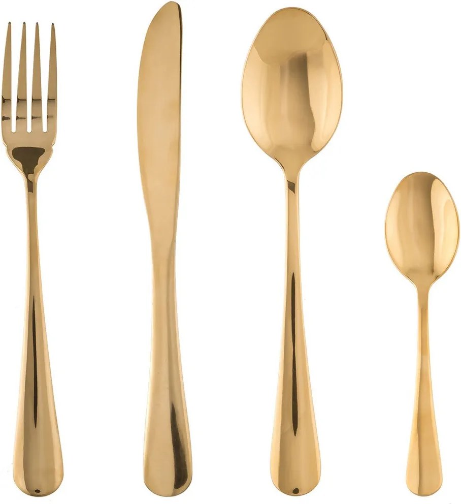 Set Tacâmuri, Inox, Auriu