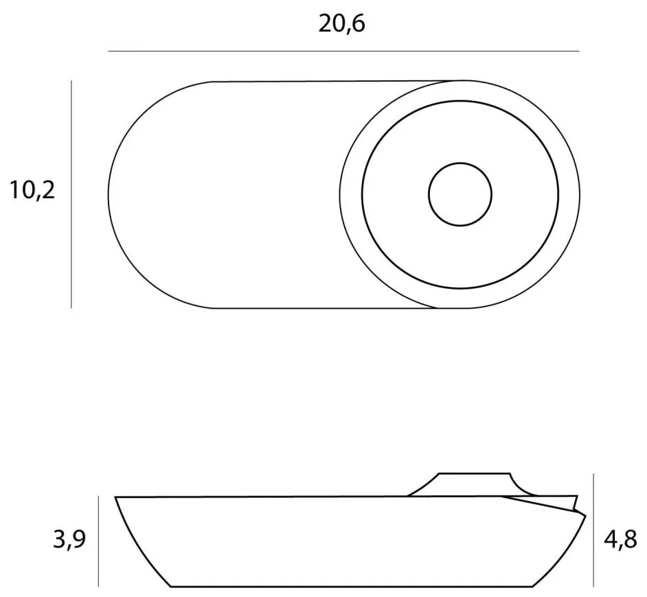 Spot LED Aplicat Directionabil Design Modern, Vector 10w negru