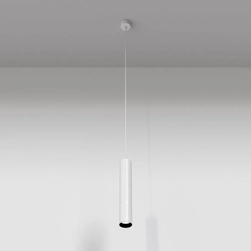 Pendul LED design tehnic Focus alb, 4000K