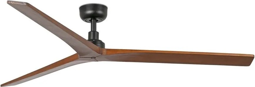 Ventilator aplicat tavan cu telecomanda KLIM L 150cm, negru/ nuc