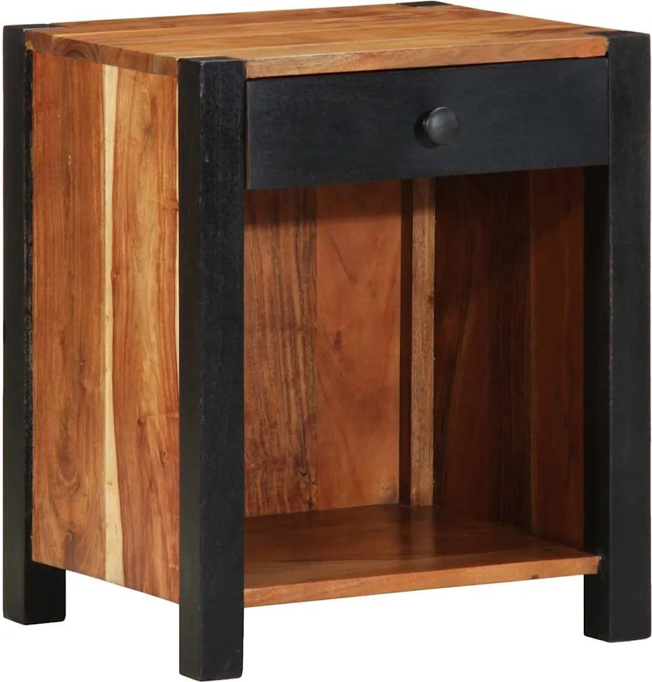 vidaXL Dulap de noapte Maro 40 x 35 x 50 cm Lemn Solid de Acacia