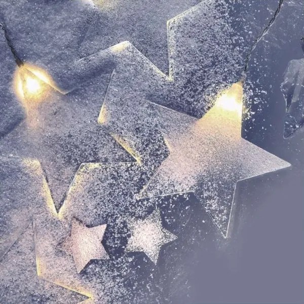 Instalație LED de Crăciun de exterior 30xLED/3,9m IP44 stele