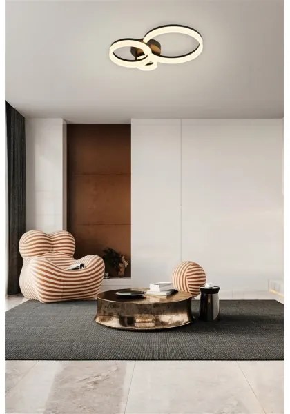 Searchlight 62793BK - Plafonieră LED dimabilă TRIPLE LED/25W/230V