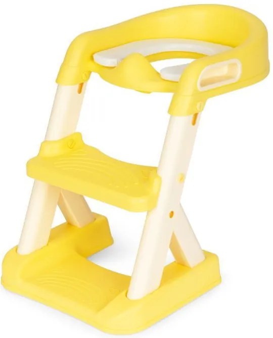 Toaletă cu reductor de scări galben