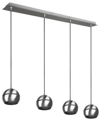 Lustră pe cablu FLETCHER 4xE14/40W/230V crom mat Trio