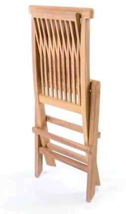 Scaun pliant pentru copii din lemn de tec DIVERO