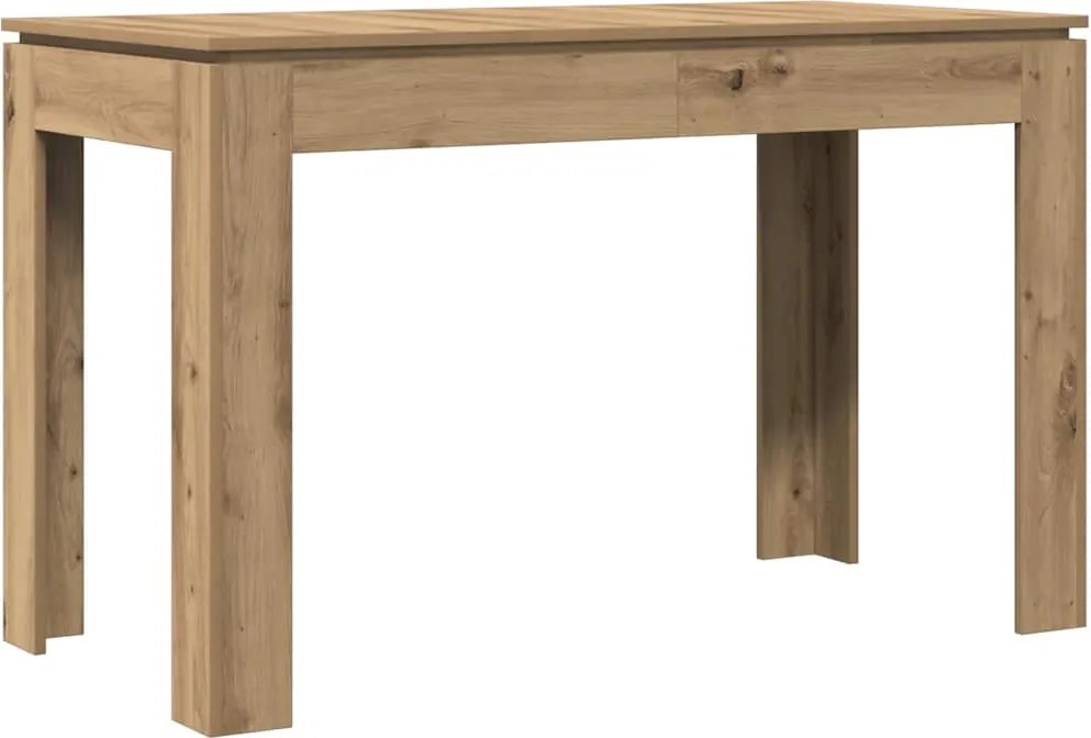 vidaXL Masă de bucătărie, Stejar artizanal 120x60x76 cm lemn prelucrat