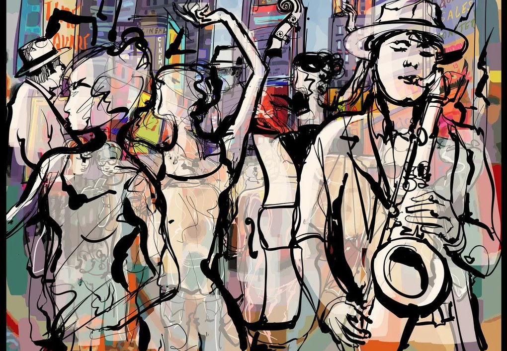 Fototapet - Noapte de jazz (147x102 cm)