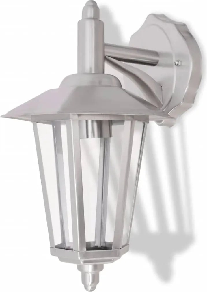 vidaXL Felinar de exterior cu montare pe perete, oțel inoxidabil