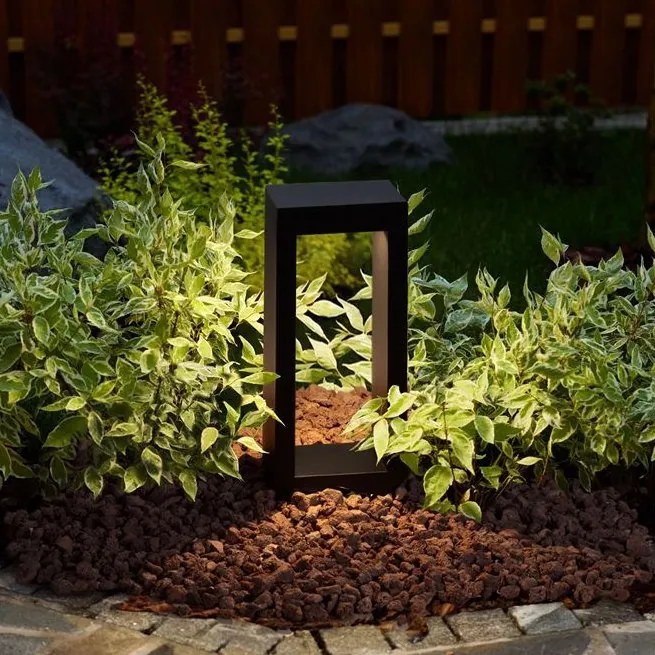 Stalp exterior LED 2700K IP65 DOLIX negru, H-30cm