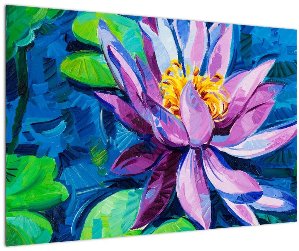 Tablou - Nufăr pe apă (90x60 cm)