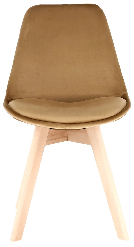 Scaun, catifea Velvet maro/lemn fag, LORITA
